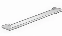 Homogeneous plastic anti-spill adjustable shelves (PP/HDPE optional)