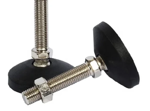 Carbon steel fixed nylon-sole leveling feet